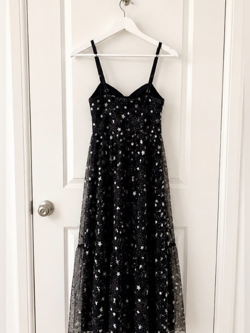 Betsy Johnson celestial star tulle overlay and corset style wimsigoth  bodice - Picture 3 of 5